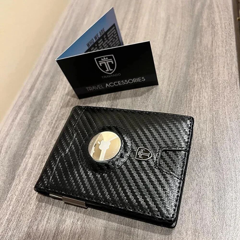 AirTag* Wallet Men's Wallet with Money Clip Air Tag Wallet Card Holder